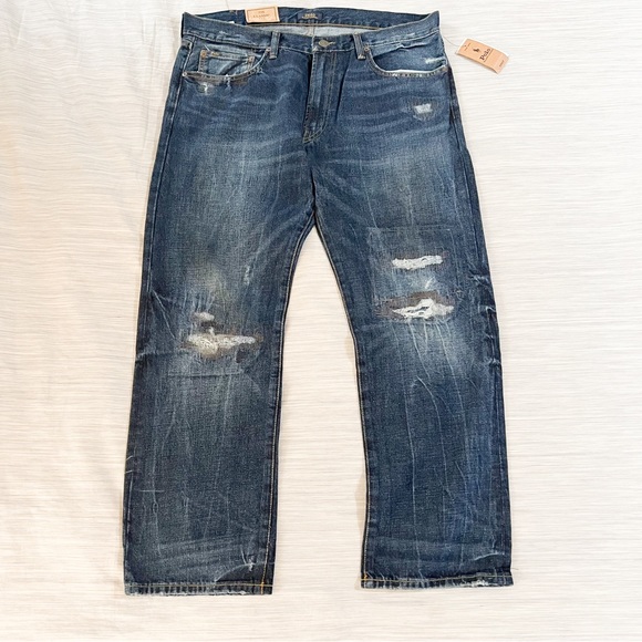 Polo Ralph Lauren Classic Fit Rigid Jeans-Distressed - Picture 1 of 15